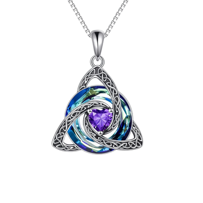 Birthstone Celtic Knot Necklace