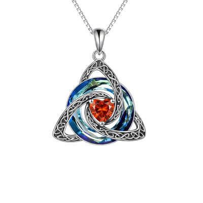 Birthstone Celtic Knot Necklace