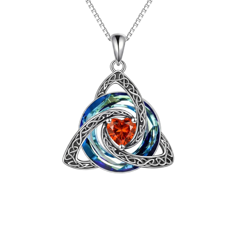 Birthstone Celtic Knot Necklace