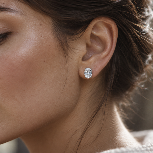 Moissanite Stud Earrings