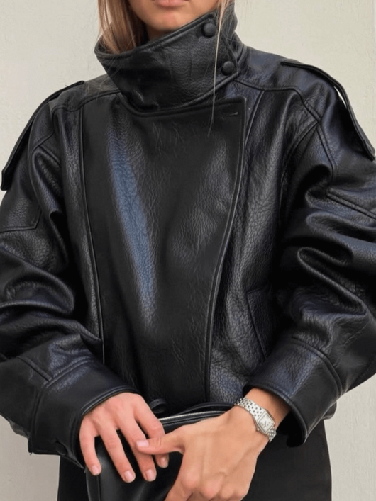 Faux Leather Jacket