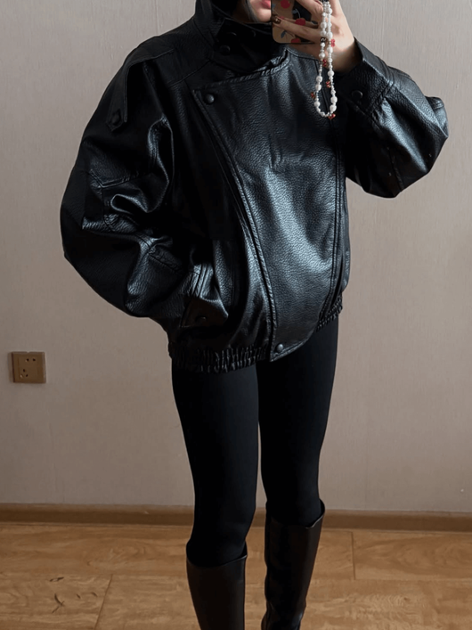 Faux Leather Jacket