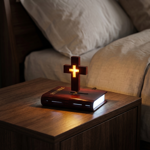 Floating Cross Lamp